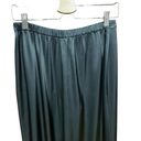 St. John  Caviar Black Silky Wide-Leg Trouser Pants Size 4 Photo 5