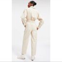 Good American  Cinched Utilitarian Jumpsuit Cream Size Small Long Sleeve NEW Photo 6