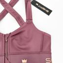 SheFit  Medium Impact Flex Mauve Pink Adjustable Sports Bra Size XS Photo 3