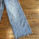 Banana Republic  High Rise Wide Leg Crop Cutoff Blue Jeans Size 24 Photo 2