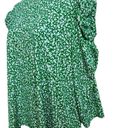 Adrianna Papell  Puff Sleeve Floral Blouse, Size Large Photo 2