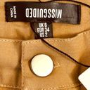 Missguided Women’s Size 2 Plain Cargo Trousers In Sand • Pockets & High Rise NWT Photo 8