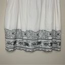 Pendleton  100% Cotton White Embroidered Pleated Skirt Photo 3