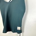 Vuori  Rib Crop Tank in Stone Size X-Small Photo 1