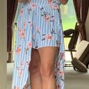 One Piece Short Sleeve Long Dress  With Attached Shorts Photo 0