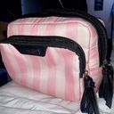 Victoria's Secret Victoria’s Secret Pink Striped Cosmetic Bag Photo 1