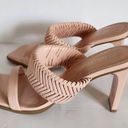 Dream Paris Dream Pairs Pink Square Toe Rectangle Heel Mules Size 10 Photo 4