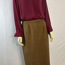 Ralph Lauren Vintage Lauren  100% Lambswool Brown tweed pencil skirt size 8 Photo 0