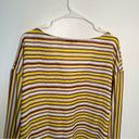 Timing  Faux Wrap Blouse Yellow Red Stripes Photo 8