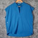 FIGS  Rafaela oversized scrub top color royal blue size large Photo 0