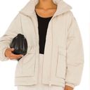 Free People We The Free Women’s Puffer Duvet Bomber Jacket Oatmeal Sz Large $148 Photo 1