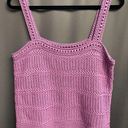 Vince  Crop Cami Top Womens Large purple Corchet Cotton Sleeveless B63 Photo 0