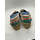 Ralph Lauren  Sandals Striped Espadrille Wedge Size 7.5 Resort Vacation Photo 4