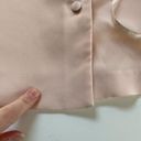 Oscar de la Renta  Light Pink Chiffon Button Up Blouse Size Large Photo 7