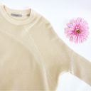 All Saints Deon Wool Cashmere Ribbed Sweater Jumper Crewneck Ivory Beige Photo 6