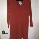 Boohoo Ribbed V Neck Long Sleeve Dress Photo 2