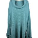 Lane Bryant  Womens Blue Textured Knit Cowl Neck Sweater Sz 26/28 | Comfy Cozy Photo 1