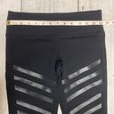 Alo Yoga ALO High Waist Goddess Leggings in Black Gloss Stripe Size Small Photo 6