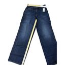 Universal Threads  Blue Dark Wash Relaxed Wide Legs Jeans Photo 3