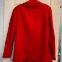 Trader Bay Vintage Red Wool Pea Coat sz 8 Photo 8