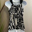 A Byer A. Byer black and white knit tank style top size small Photo 6