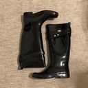 Coach Black Tall Rain Boots Photo 0