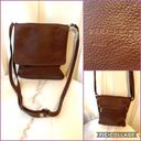 Vera Pelle  brown pebbled leather crossbody ITALY Photo 1