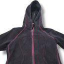 Lululemon Jacket Size Small  Athletica Full Zip Up Jacket Hooded Black Faded Photo 2