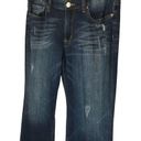 Seven7  Mid Rise Flare Leg Light Distressing Wiskering Denim Jeans Womens Blue 12 Photo 4