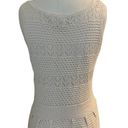 Jessica Simpson  Dress White Knit Sweater Fit & Flare Lined Womens Size Medium Photo 5