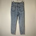 Tinseltown  Heavily Distressed Ripped Hole Denim Straight Leg Jeans Raw Hem Fray Photo 9