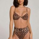 Good American New. Cheetah print high rise bikini.  size 2 = S/M. Retails $129 Photo 2