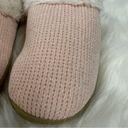 Isotoner Signature Charlotte Chenille Slippers Faux Fur Pink Sparkle M (7.5-8) Photo 7