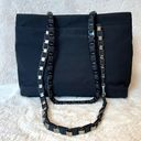 Salvatore Ferragamo  Black Nylon Vala Chain Shoulder Bag Photo 1