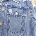 Urban Outfitters  BDG Distressed Destroyed Boyfriend Oversized Denim Jean Jacket Photo 6