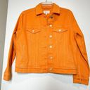 Rails  Mulholland Denim Jean Orange Jacket Womens Size S Photo 7