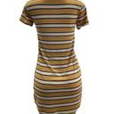 Pink Rose  Yellow Striped Mini Dress (Preowned) Photo 2