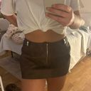 Pretty Little Thing Leather Mini Skirt Photo 2