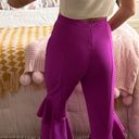 Magenta High Waisted Flare Pants Purple Size XS Photo 1