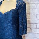 La Femme  Navy Lace Cocktail Dress size 8 NWOT Photo 3