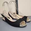 Apt. 9  Black Apamaro Open Toe Sandals Suede Size 7 Photo 0