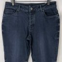 prAna New  Buxton Mid Rise Slim Boyfriend Jeans Stretch Denim Deep Blue Size 10 Photo 7