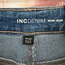 INC  Light Indigo High Rise Studded Cropped Mom Jeans Photo 10