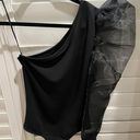 Ivy & Leo One Shoulder Black Bodysuit Photo 5