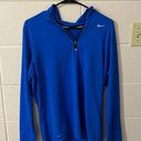 Nike /Blue/Women's Quarter-Zip/Running Long-Sleeve/Size M Photo 0