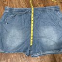 Juicy Couture Lightweight Elastic Drawstring Waist High Rise Shorts Blue Size Large Photo 9