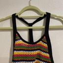 ZARA  Rainbow Crochet Knit Tank Sz S Photo 2