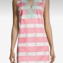 Sail To Sable  Pink Striped Cotton Sleeveless Dress Photo 7