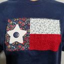 Vintage 80's 90's retro granny grannycore Texas t shirt MEDIUM Blue Photo 3