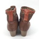 Rampage  Vendetta Gromet Ankle Boots Slip On Brown Size 6.5M Photo 4